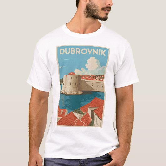 Vintage van Dubrovnik T-shirt (Voorkant)