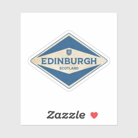 Vintage van Edinburgh Sticker (Vel)