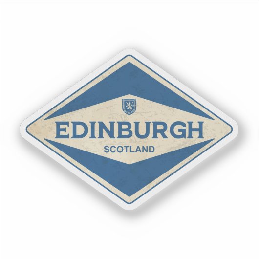 Vintage van Edinburgh Sticker (Voorkant)