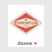 Vintage van Edmonton Sticker (Vel)