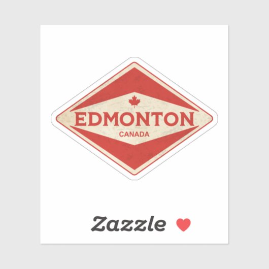 Vintage van Edmonton Sticker (Vel)
