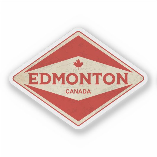 Vintage van Edmonton Sticker (Voorkant)