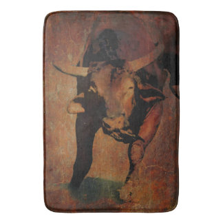 Vintage van een Kind Bath Mat Western Bull