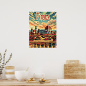 Vintage van Florence Poster (Keuken)
