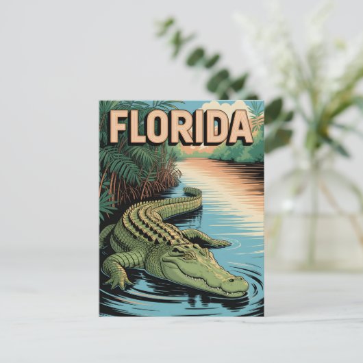 Vintage van Florida Briefkaart (Staand voorkant)
