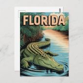 Vintage van Florida Briefkaart (Voorkant / Achterkant)