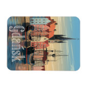 Vintage van Gdansk Polen Magneet (Horizontaal)