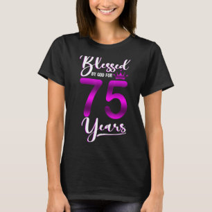 Vintage van God, 75 jaar oud, gelukkig 75 jaar oud T-shirt
