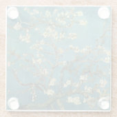 Vintage Van Gogh Almond Blossom Glazen Onderzetter (Achterkant)