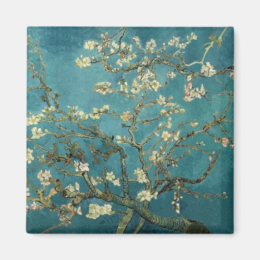Vintage Van Gogh Almond Blossom Magneet (Voorkant)