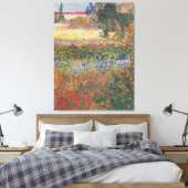 Vintage Van Gogh — Bloedtuin Canvas Afdruk (Insitu (Slaapkamer))