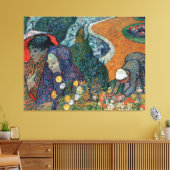 Vintage Van Gogh Dames in Arles Canvas Afdruk (Insitu (Woonkamer))