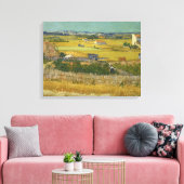 Vintage Van Gogh De Oogst  Canvas Afdruk (Insitu (Woonkamer))
