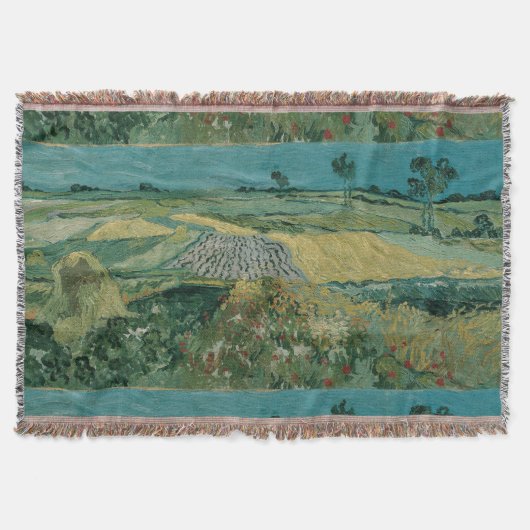 Vintage Van Gogh De Plain der Auvers Deken (Voorkant)