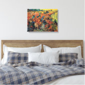 Vintage Van Gogh De Rode Wijngaard Canvas Afdruk (Insitu (Slaapkamer))