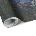 Vintage Van Gogh De Sterrennacht Cadeaupapier<br><div class="desc">Dit ontwerp is geïnspireerd door Vincent van Gogh's olie uit 1889 op het schilderij van doek, genaamd "De Sterrennacht".</div>
