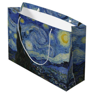 Vintage Van Gogh De Sterrennacht Groot Cadeauzakje