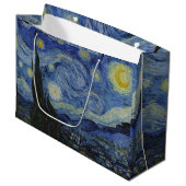 Vintage Van Gogh De Sterrennacht Groot Cadeauzakje (Voorkant Gekanteld)