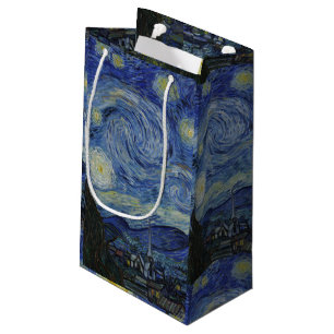 Vintage Van Gogh De Sterrennacht Klein Cadeauzakje