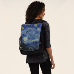 Vintage Van Gogh De Sterrennacht Rugtassen<br><div class="desc">Dit ontwerp is geïnspireerd door Vincent van Gogh's olie uit 1889 op het schilderij van doek genaamd "De Sterrennacht".</div>