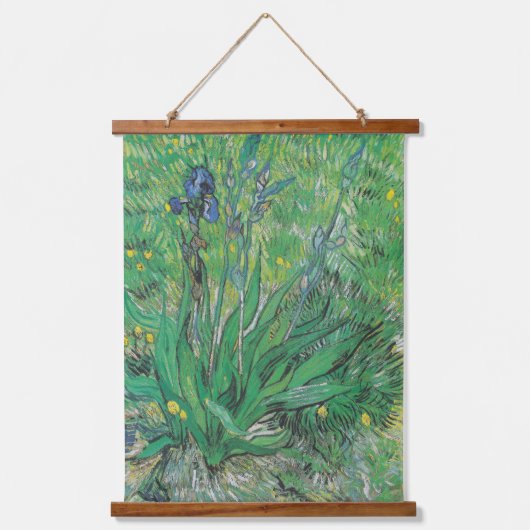 Vintage Van Gogh Iris Hangend Wandkleed (Voorkant)