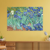 Vintage Van Gogh Irises Canvas Afdruk (Insitu (Woonkamer))