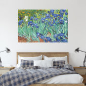 Vintage Van Gogh Irises Canvas Afdruk (Insitu (Slaapkamer))