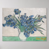 Vintage Van Gogh Irises Folie Afdrukken (Voorkant)