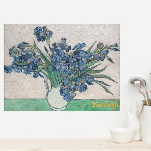 Vintage Van Gogh Irises Folie Afdrukken (Insitu (Keuken))