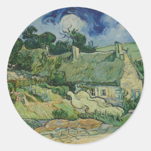 Vintage van Gogh met deklare buisjes in Cordeville Ronde Sticker