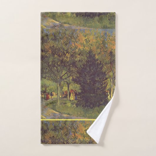 Vintage Van Gogh Openbare Tuin Handdoek (Handdoek)