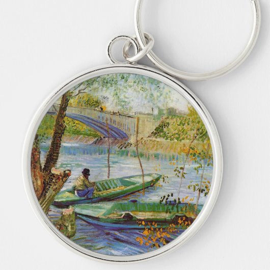 Vintage Van Gogh Pont de Clichy Sleutelhanger (Voorkant)