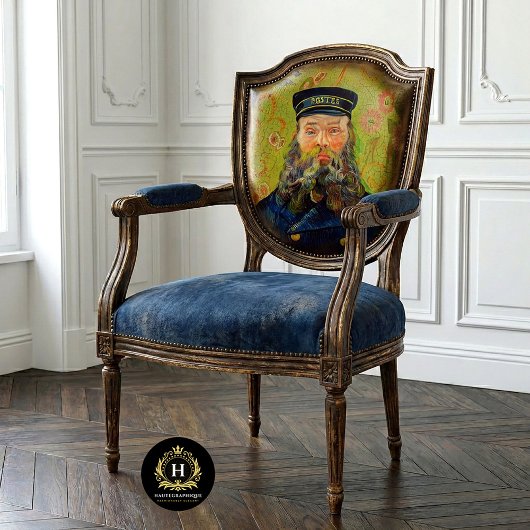 Vintage Van Gogh Postbode Stoel Decoupage  Tissuepapier