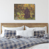 Vintage Van Gogh Public Garden Canvas Afdruk (Insitu (Slaapkamer))