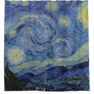 Vintage Van Gogh Sterrennacht Douchegordijn