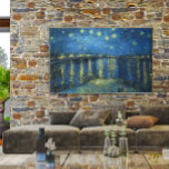 Vintage Van Gogh Sterrennacht over de Rijn Canvas Afdruk<br><div class="desc">Een mooie afdruk van de 'Sterrennacht over de Rijn', geschilderd in 1888 door Vincent Van Gogh (1853 - 1890). Het schilderij nam de nachtelijke omgeving rond de Rhone-rivier in beslag. De uitdaging om 's nachts gefascineerd van Van Gogh te schilderen en om Sterrennacht boven de Rhône te schilderen, koos hij...</div>