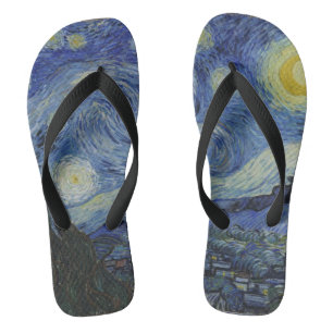 Vintage Van Gogh Sterrennacht Teenslippers