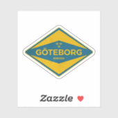 Vintage van Göteborg Zweden Sticker (Vel)