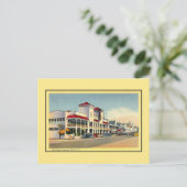 Vintage van het casino Hampton Beach NH Briefkaart (Staand voorkant)