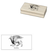 Vintage van het griffineschepsel rubberstempel (Gestempeld)