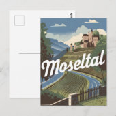 Vintage van het Moezeldal Briefkaart (Voorkant / Achterkant)