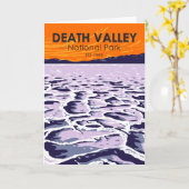 Vintage van het Nationaal Park Death Valley Kaart (Gele Bloem)