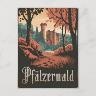 Vintage van het Paltserwoud van Pfälzerwald Briefkaart
