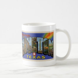 Vintage van Houston TX Mok Briefkaart