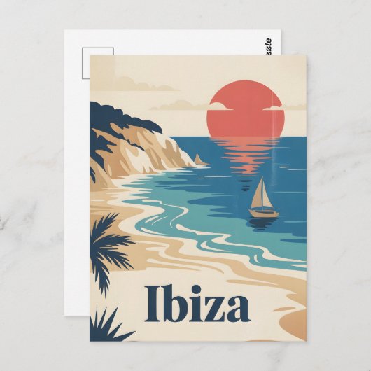 Vintage van Ibiza Briefkaart (Voorkant / Achterkant)