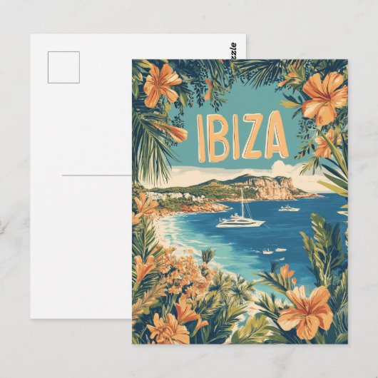 Vintage van Ibiza Briefkaart (Voorkant / Achterkant)