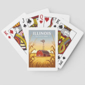 Vintage van Illinois Pokerkaarten (Achterkant)