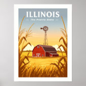Vintage van Illinois Poster (Voorkant)