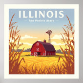 Vintage van Illinois Poster (Voorkant)
