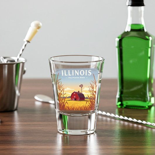 Vintage van Illinois Shot Glas